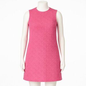 Porridge by Anthopololgie Textured Slim Knit Mini Dress Pink Size XL NWT